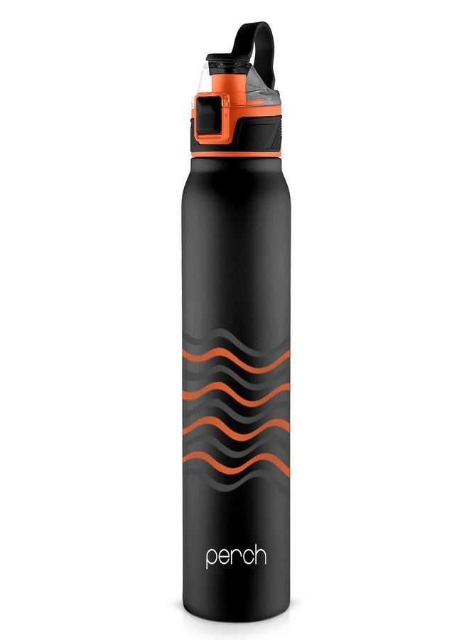 Perch Apex Hot and Cold Stainless Steel Water Bottle 740ml | Triple-Layer Vacuum Insulated 3D Printed Bottle | ISI Certified, Leakproof & BPA-Free | Gift for Men & Women | Wave - Image 1
